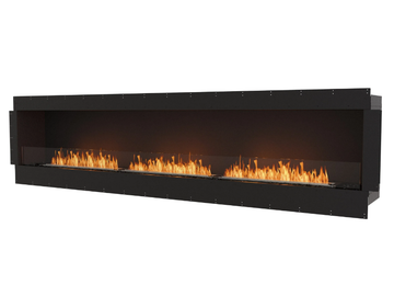 FLEX 122SS - Bioethanol steel Fireplace insert with Panoramic Glass by EcoSmart Fire - view 2